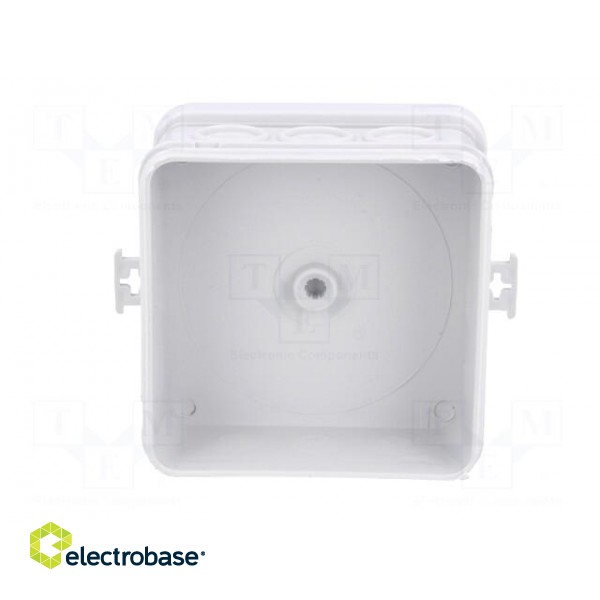 Enclosure: junction box | X: 85mm | Y: 85mm | Z: 39mm | wall mount | IP55 image 3