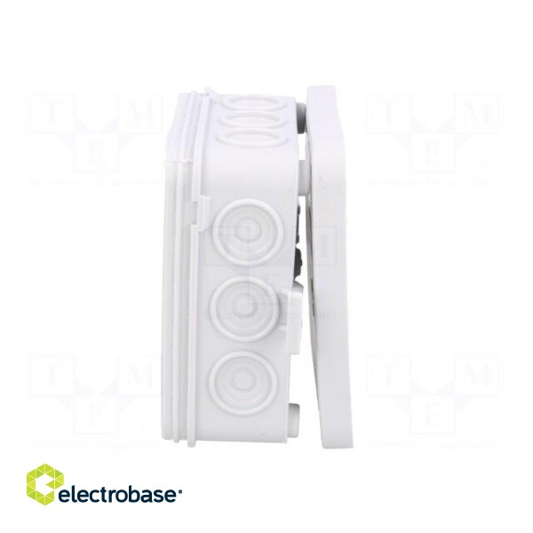 Enclosure: junction box | X: 85mm | Y: 85mm | Z: 39mm | wall mount | IP55 image 5
