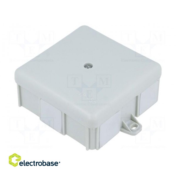 Enclosure: junction box | X: 86mm | Y: 86mm | Z: 39mm | wall mount | IP55 image 1