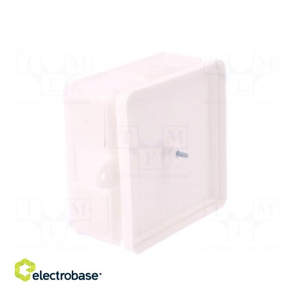 Enclosure: junction box | X: 86mm | Y: 86mm | Z: 39mm | wall mount | IP55 image 4