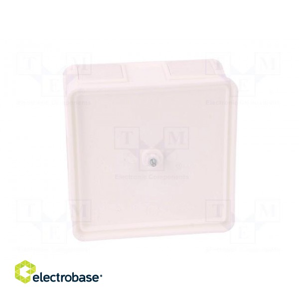 Enclosure: junction box | X: 86mm | Y: 86mm | Z: 39mm | wall mount | IP55 image 7
