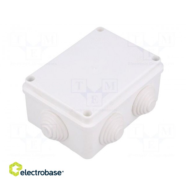 Enclosure: junction box | X: 87mm | Y: 118mm | Z: 55mm | wall mount | IP55 image 1