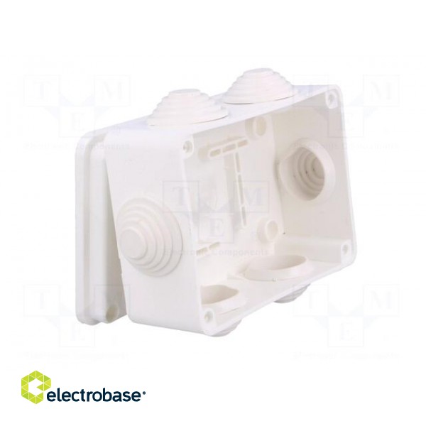 Enclosure: junction box | X: 87mm | Y: 118mm | Z: 55mm | wall mount | IP55 image 2