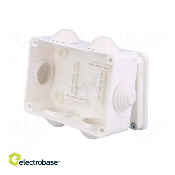 Enclosure: junction box | X: 87mm | Y: 118mm | Z: 55mm | wall mount | IP55 image 4