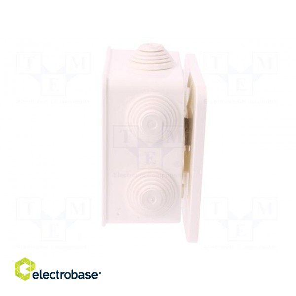 Enclosure: junction box | X: 87mm | Y: 87mm | Z: 45mm | wall mount | IP55 image 5