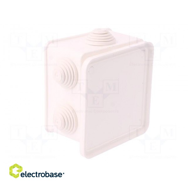 Enclosure: junction box | X: 87mm | Y: 87mm | Z: 45mm | wall mount | IP55 image 6