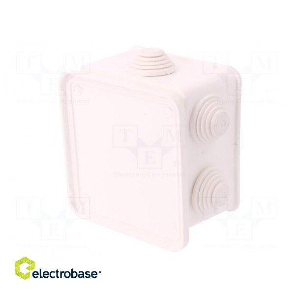 Enclosure: junction box | X: 87mm | Y: 87mm | Z: 45mm | wall mount | IP55 image 8