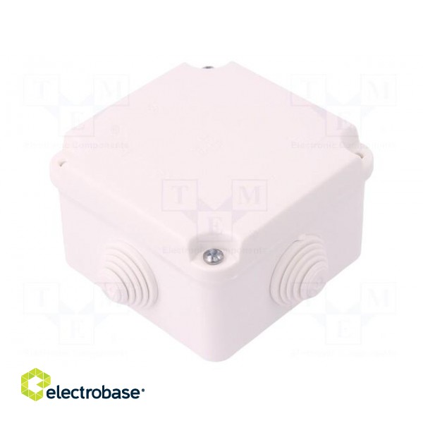 Enclosure: junction box | X: 88mm | Y: 88mm | Z: 60mm | wall mount | IP55 image 1