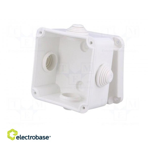 Enclosure: junction box | X: 88mm | Y: 88mm | Z: 60mm | wall mount | IP55 image 4
