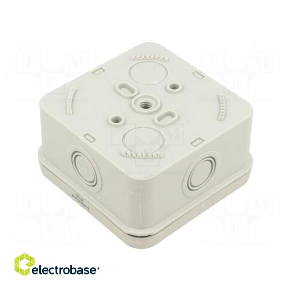 Enclosure: junction box | X: 89mm | Y: 89mm | Z: 51mm | wall mount | IP55 image 2