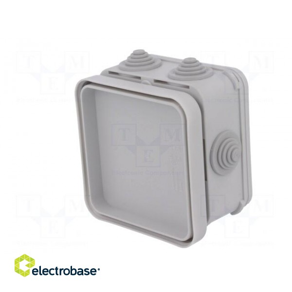 Enclosure: junction box | X: 90mm | Y: 90mm | Z: 45mm | wall mount | IP55 image 8
