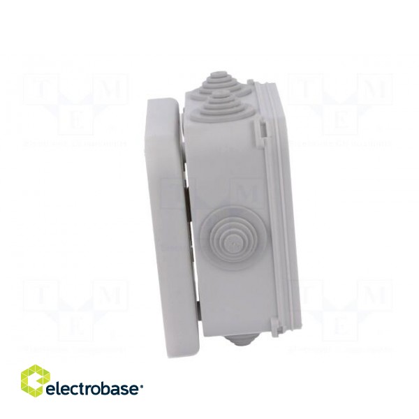 Enclosure: junction box | X: 90mm | Y: 90mm | Z: 45mm | wall mount | IP55 image 9