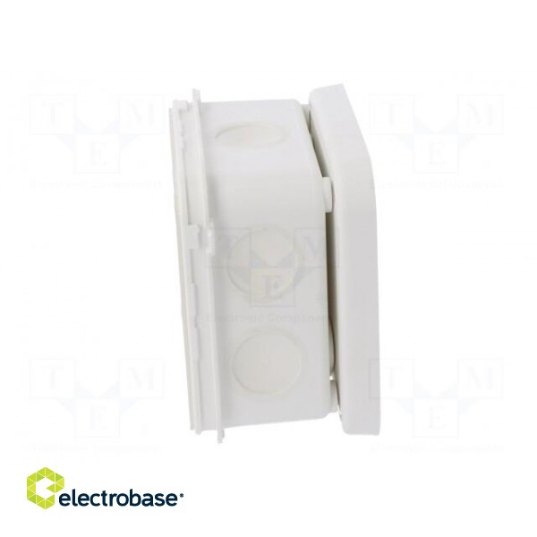 Enclosure: junction box | X: 90mm | Y: 90mm | Z: 49mm | polypropylene фото 6