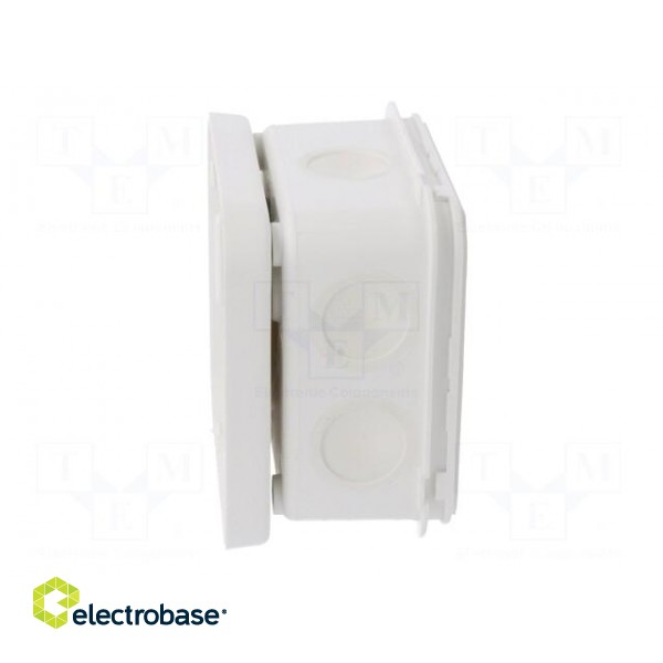 Enclosure: junction box | X: 90mm | Y: 90mm | Z: 49mm | polypropylene фото 10