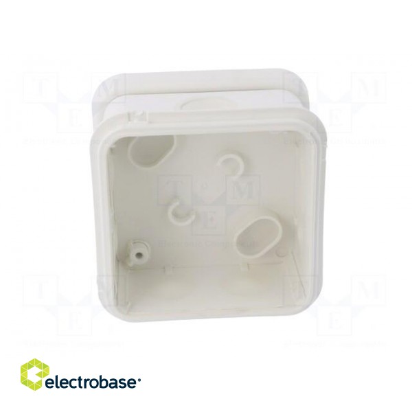 Enclosure: junction box | X: 90mm | Y: 90mm | Z: 49mm | polypropylene фото 4