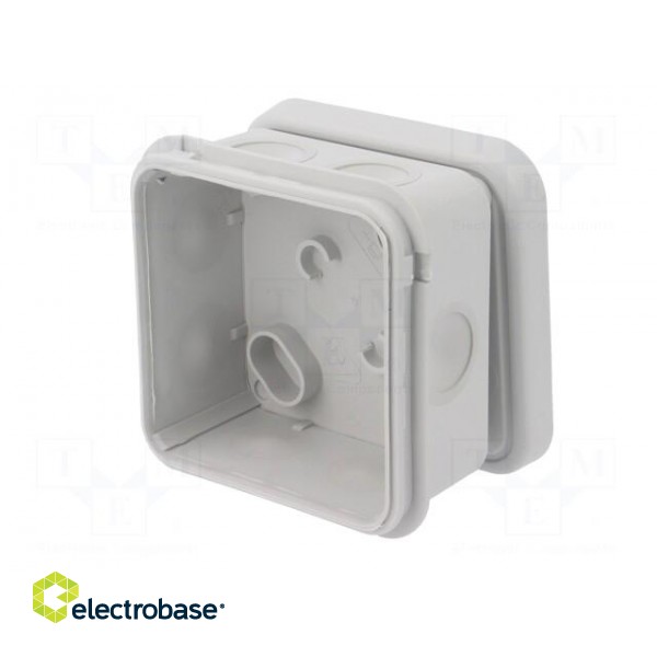 Enclosure: junction box | X: 90mm | Y: 90mm | Z: 49mm | polypropylene image 5