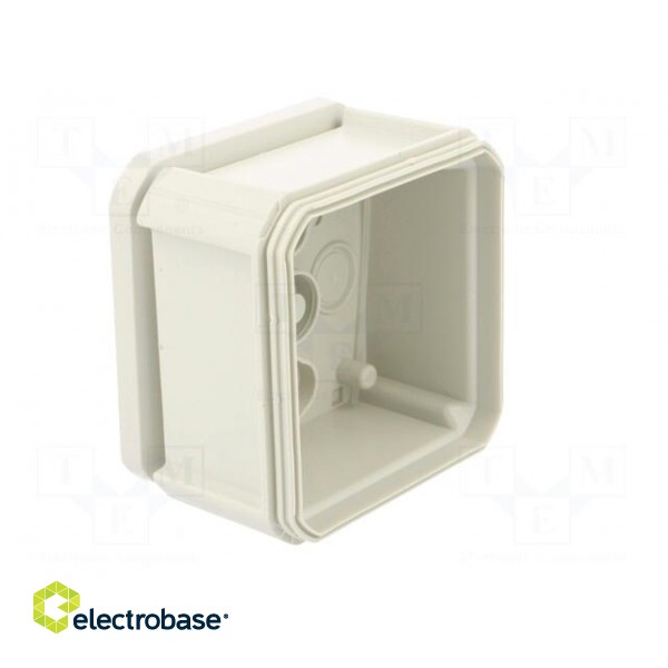 Enclosure: junction box | X: 90mm | Y: 90mm | Z: 52mm | polypropylene PP фото 6