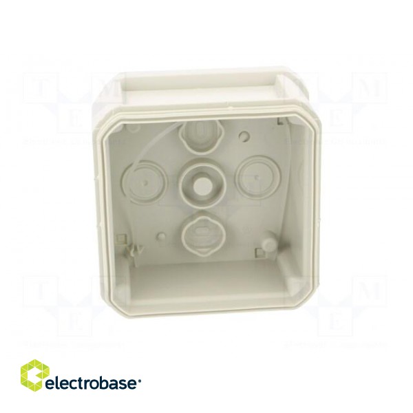 Enclosure: junction box | X: 90mm | Y: 90mm | Z: 52mm | polypropylene PP image 7