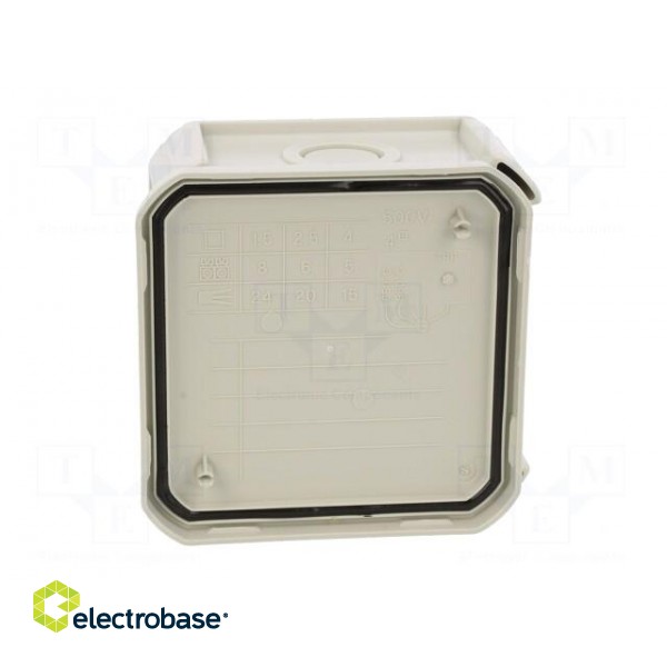 Enclosure: junction box | X: 90mm | Y: 90mm | Z: 52mm | polypropylene PP image 8