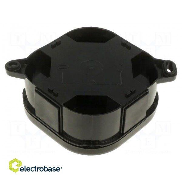 Enclosure: junction box | X: 92mm | Y: 92mm | Z: 44mm | IP54 | black фото 2