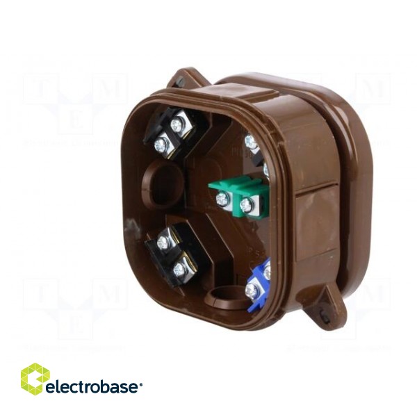Enclosure: junction box | X: 92mm | Y: 92mm | Z: 44mm | wall mount | ABS фото 4