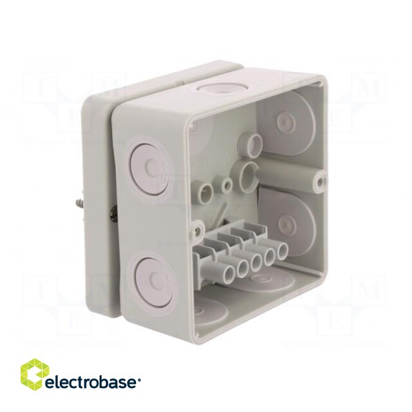 Enclosure: junction box | X: 93mm | Y: 93mm | Z: 55mm | polystyrene | IP65 image 2