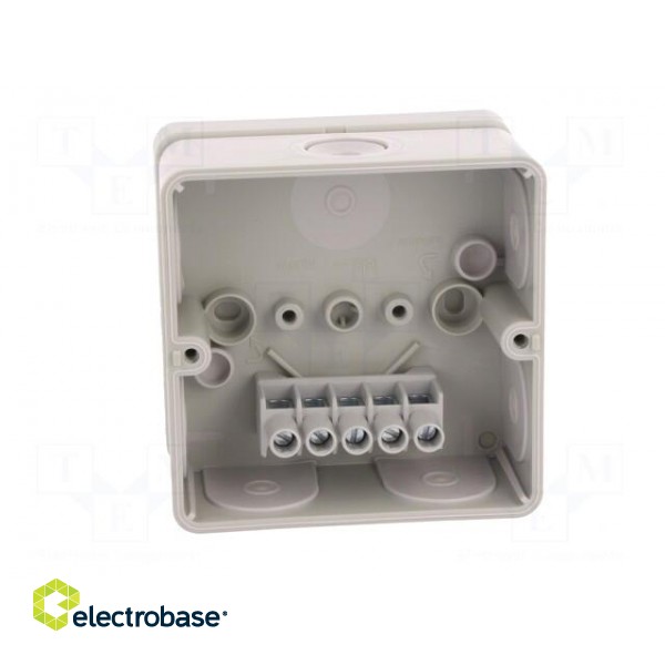 Enclosure: junction box | X: 93mm | Y: 93mm | Z: 55mm | polystyrene | IP65 image 3