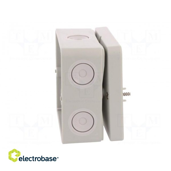 Enclosure: junction box | X: 93mm | Y: 93mm | Z: 55mm | polystyrene | IP65 image 5