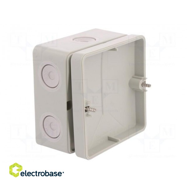 Enclosure: junction box | X: 93mm | Y: 93mm | Z: 55mm | polystyrene | IP65 image 6