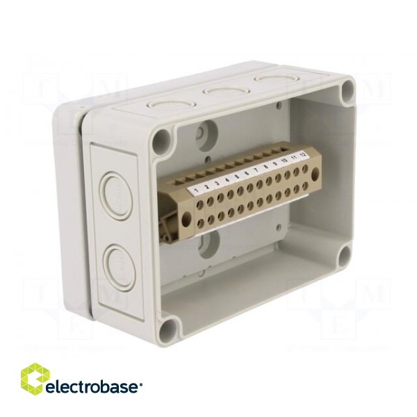 Enclosure: junction box | X: 94mm | Y: 130mm | Z: 57mm | polystyrene image 2