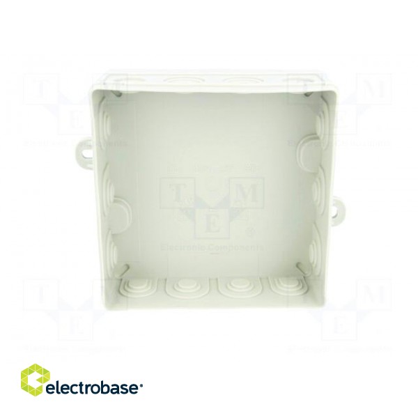 Enclosure: junction box | X: 95mm | Y: 95mm | Z: 40mm | wall mount | IP54 image 3