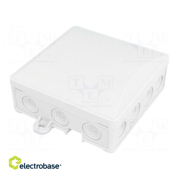 Enclosure: junction box | X: 95mm | Y: 95mm | Z: 40mm | wall mount | IP54 image 1