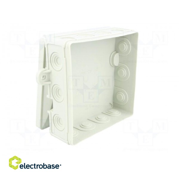 Enclosure: junction box | X: 95mm | Y: 95mm | Z: 40mm | wall mount | IP54 paveikslėlis 2