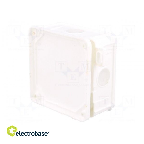 Enclosure: junction box | X: 98mm | Y: 98mm | Z: 46mm | wall mount | IP55 image 9