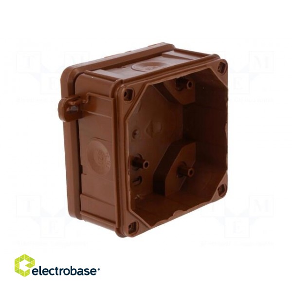 Enclosure: junction box | X: 98mm | Y: 98mm | Z: 46mm | wall mount | IP55 image 2