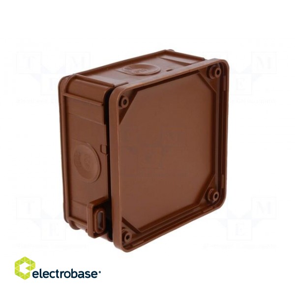 Enclosure: junction box | X: 98mm | Y: 98mm | Z: 46mm | wall mount | IP55 image 6