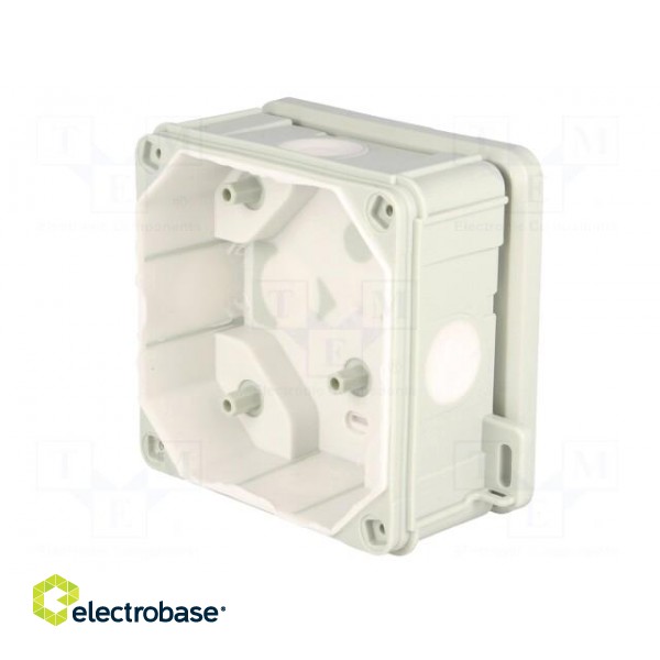 Enclosure: junction box | X: 98mm | Y: 98mm | Z: 46mm | wall mount | IP55 image 4