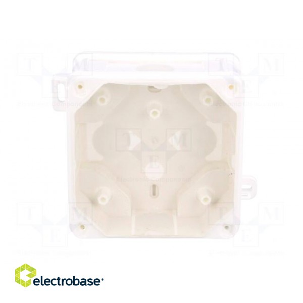 Enclosure: junction box | X: 98mm | Y: 98mm | Z: 46mm | wall mount | IP55 image 5