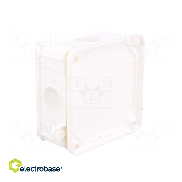 Enclosure: junction box | X: 98mm | Y: 98mm | Z: 46mm | wall mount | IP55 image 7