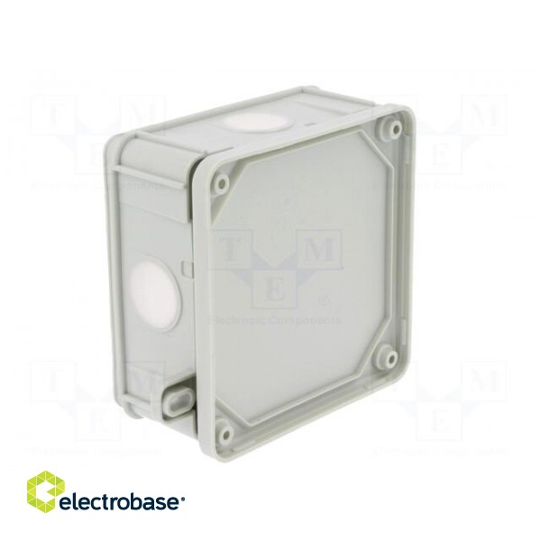 Enclosure: junction box | X: 98mm | Y: 98mm | Z: 46mm | wall mount | IP55 image 6