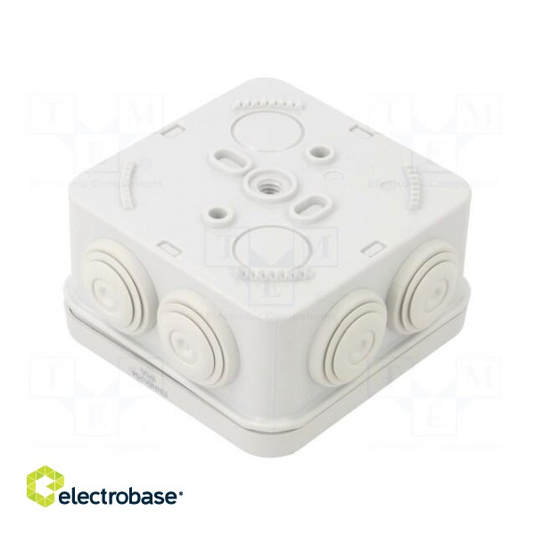 Enclosure: junction box | X: 98mm | Y: 98mm | Z: 51mm | wall mount | IP55 image 2