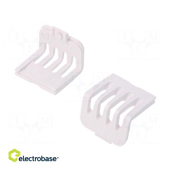 Stopper | ABS | white | vented | 10pcs.