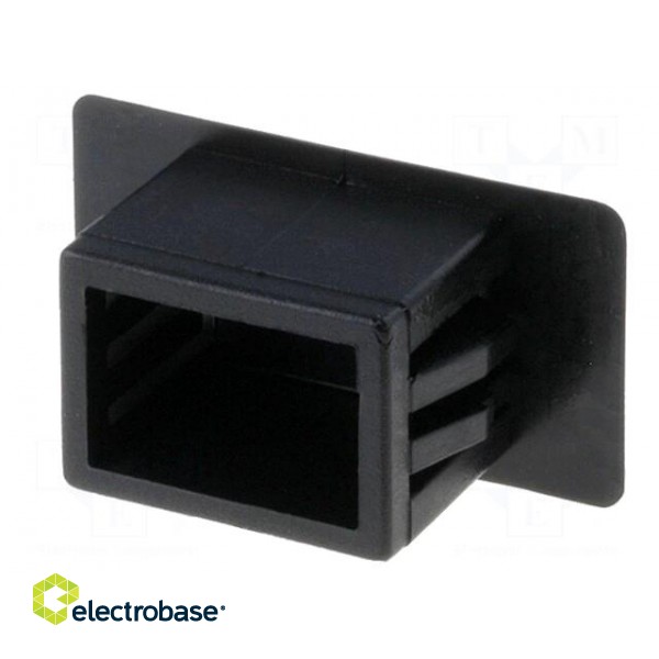 Stopper | polyamide | black | UL94V-2 | Panel thick: 1.4÷3.5mm | C: 12mm
