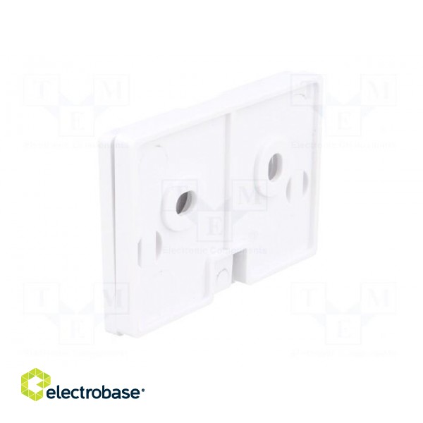 Set of clips | ABS | Colour: white | Kit: 2 holders,screw x4 фото 4