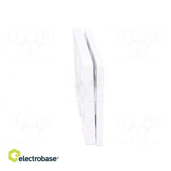 Set of clips | ABS | white | Kit: 2 holders,screw x4 image 7
