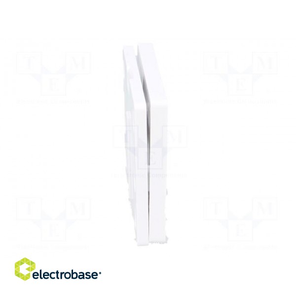Set of clips | ABS | white | Kit: 2 holders,screw x4 image 3