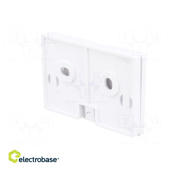 Set of clips | ABS | white | Kit: 2 holders,screw x4 image 6