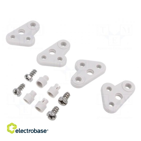 Set of clips | grey | Series: EURONORD | 4pcs.