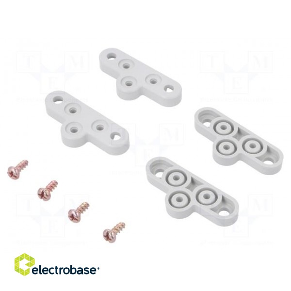 Set of wall holders | plastic | for enclosures | 4pcs.