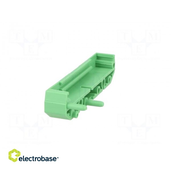DIN rail mounting bracket | polyamide | 77x11.25mm | Body: green image 9